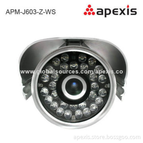 Wireless Night Monitoring 3x Zoom Waterproof IP Cameras with Infrared LED & Remote Viewing